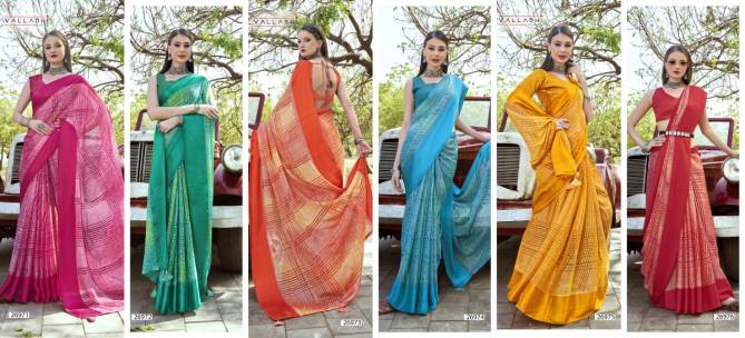 Sunanda Vol 3 By Vallabhi Printed Brasso Sarees Wholesale Shop In Surat
